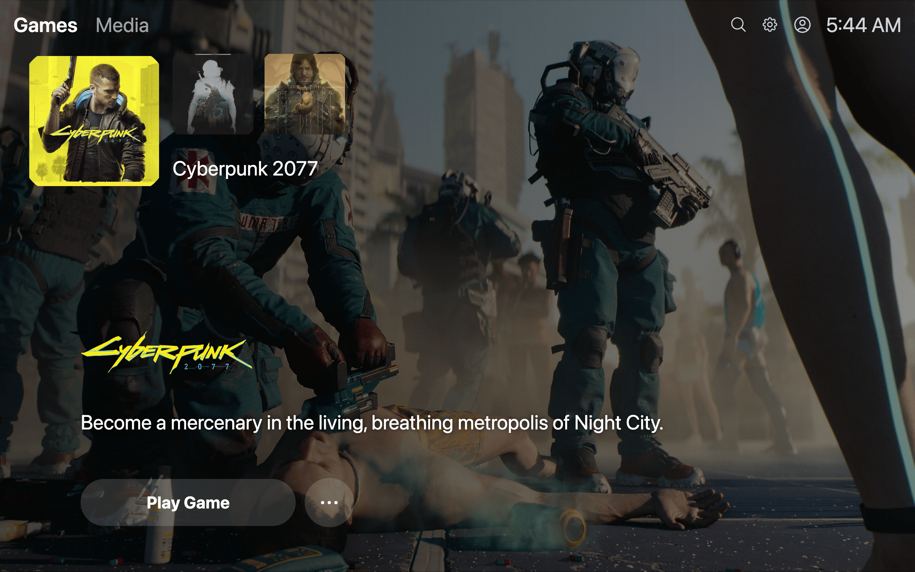 Playstation 5 Web Dashboard